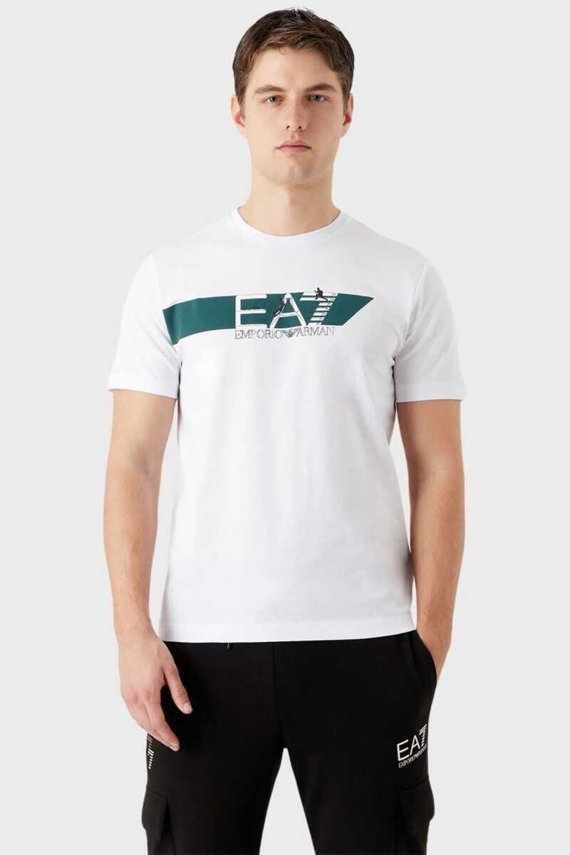 Emporio Armani Logolu Bisiklet Yaka T-Shirt - 1