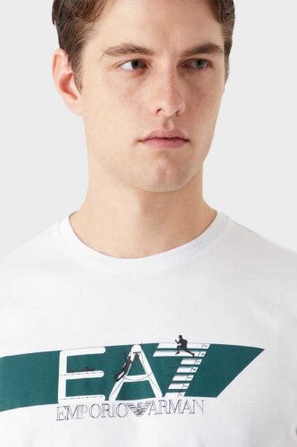 Emporio Armani Logolu Bisiklet Yaka T-Shirt - 3