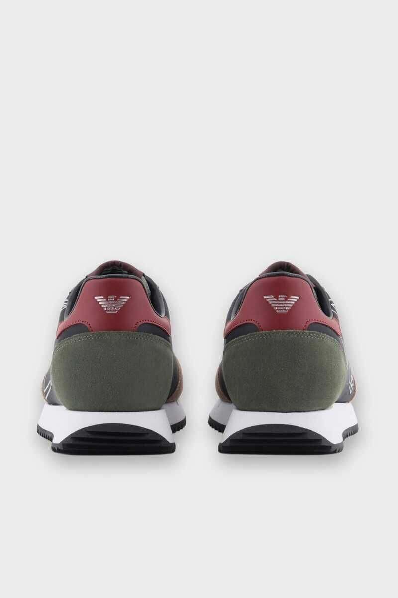 Emporio Armani Logolu Erkek Sneaker - 5