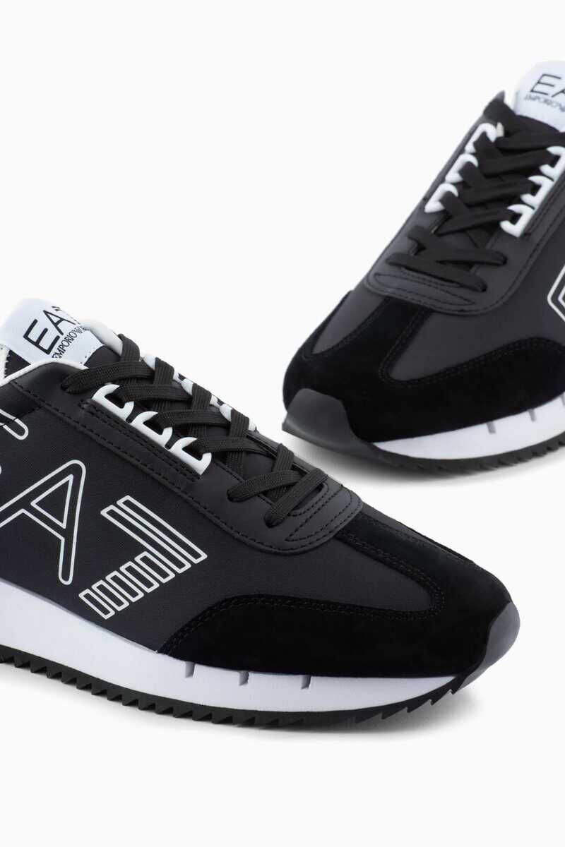 Emporio Armani Logolu Erkek Sneaker - 5