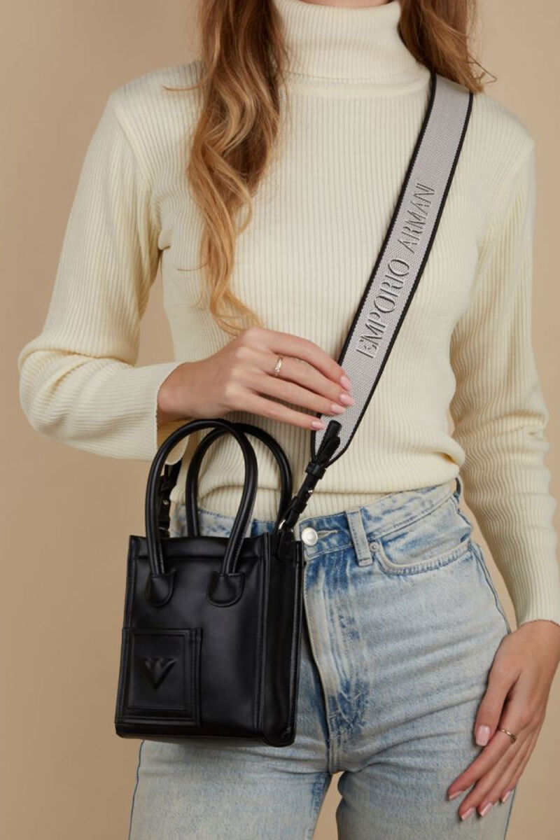 Emporio Armani Omuz Askılı Deri Çanta - 3