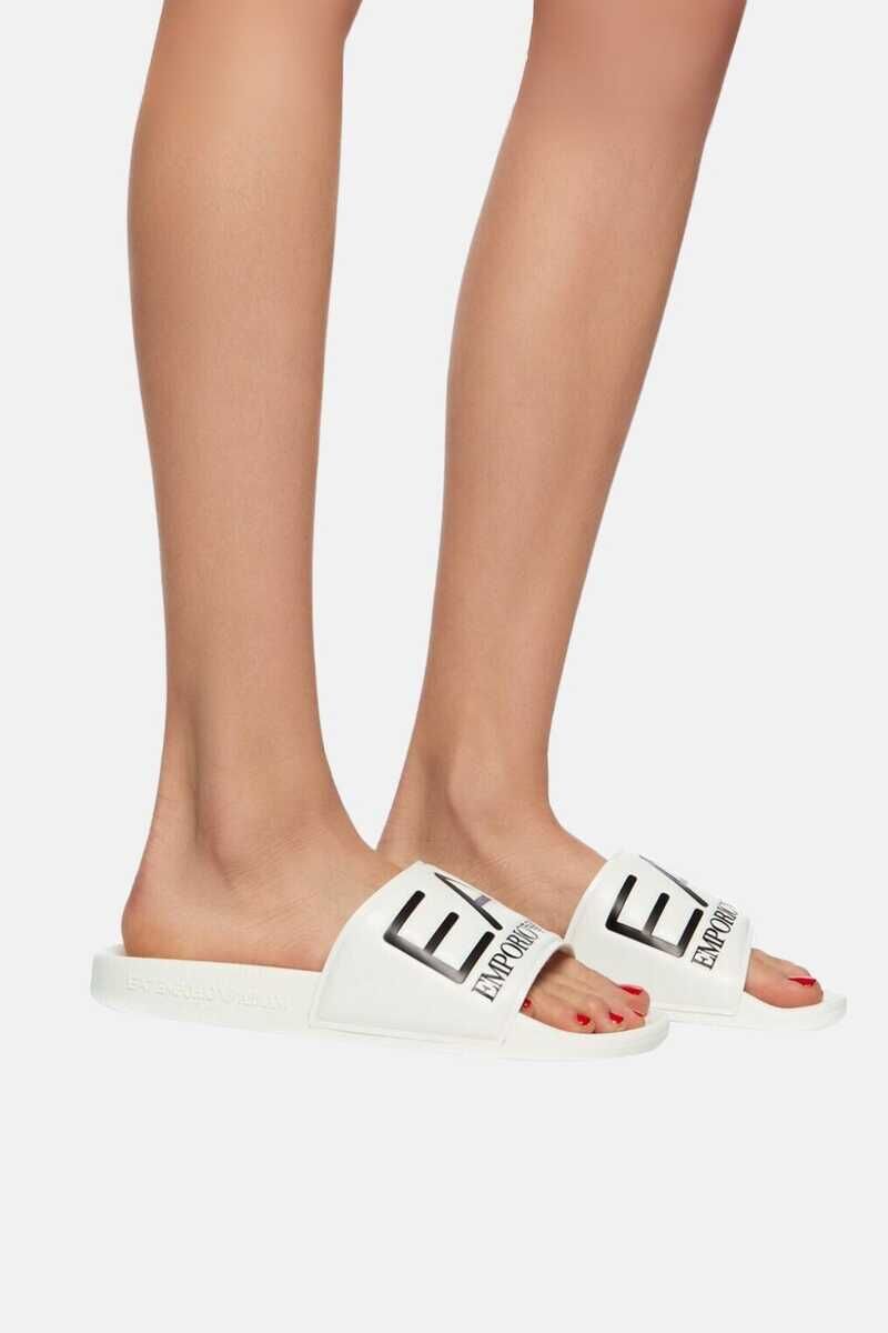 Emporio Armani Unisex Logolu Terlik - 6