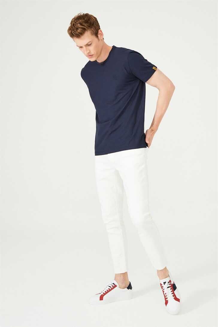 Erkek Bisiklet Yaka Kısa Kollu T-Shirt - 3