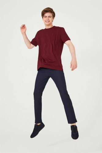 Erkek Bisiklet Yaka Kısa Kollu T-Shirt - 2