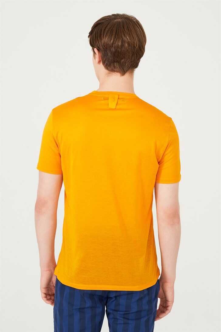 Erkek Bisiklet Yaka Kısa Kollu T-Shirt - 4