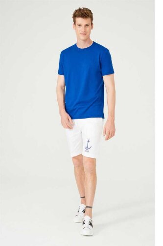 Erkek Bisiklet Yaka Kısa Kollu T-Shirt - 2