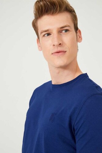 Erkek Bisiklet Yaka Kısa Kollu T-Shirt - 3