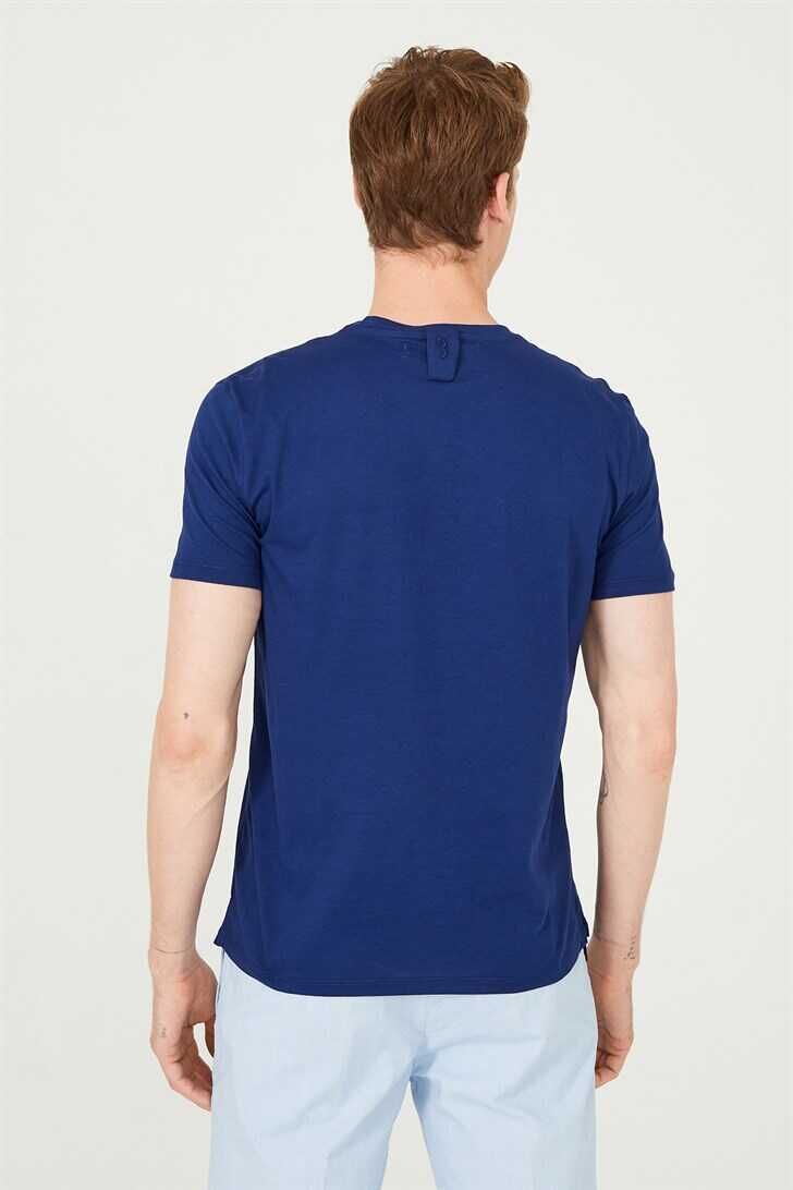 Erkek Bisiklet Yaka Kısa Kollu T-Shirt - 4