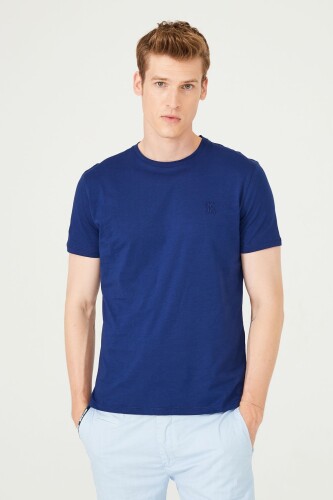 Erkek Bisiklet Yaka Kısa Kollu T-Shirt - 9