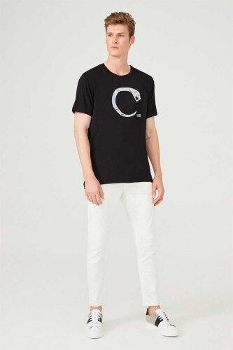 Erkek Bisiklet Yaka T-Shirt - 3