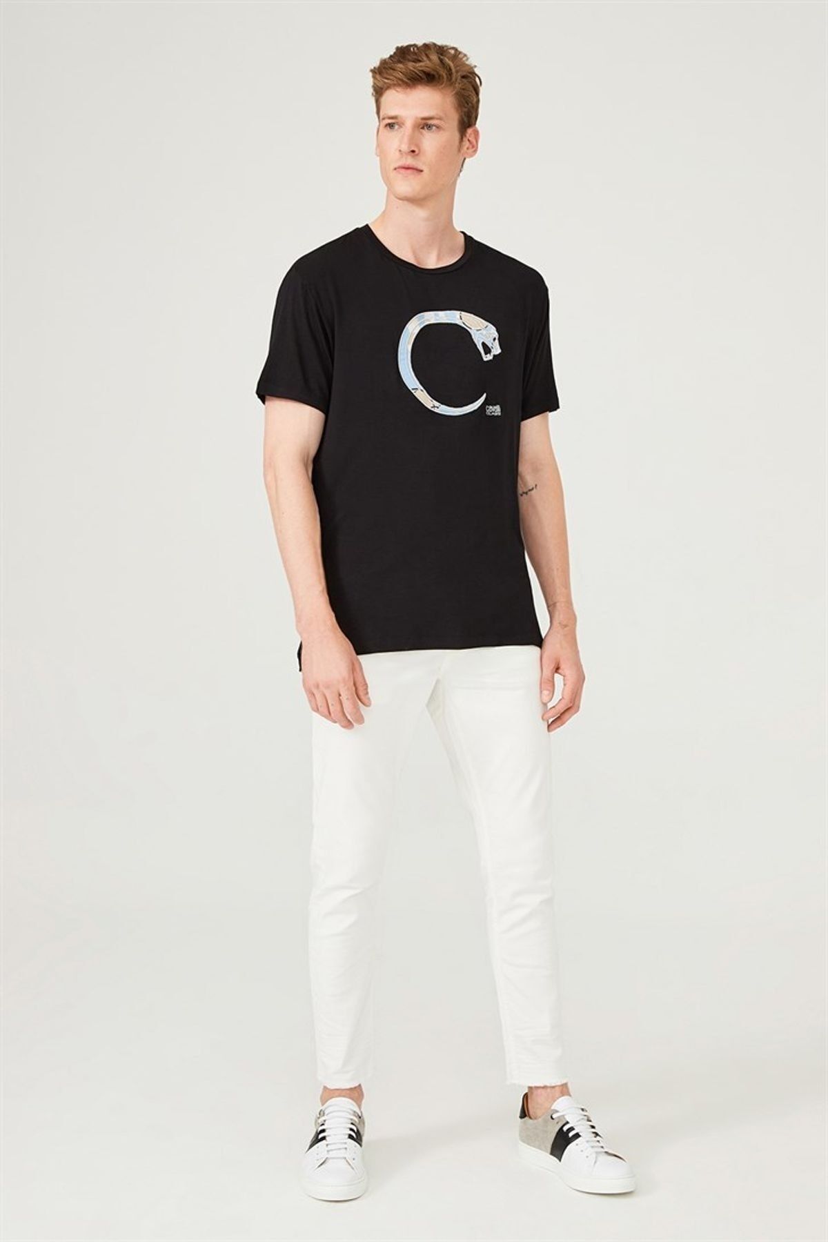 Erkek Bisiklet Yaka T-Shirt - 7
