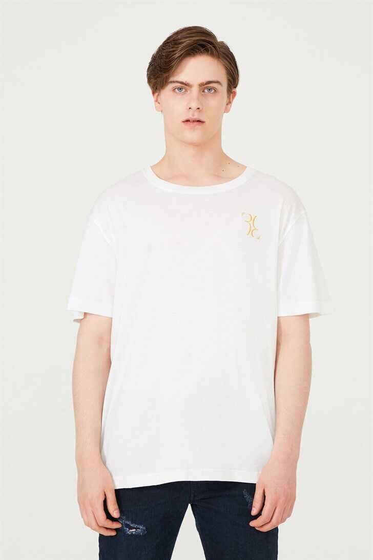 Erkek Bisiklet Yaka T-Shirt - 1