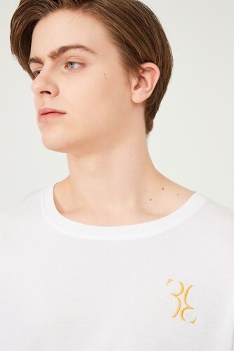 Erkek Bisiklet Yaka T-Shirt - 7