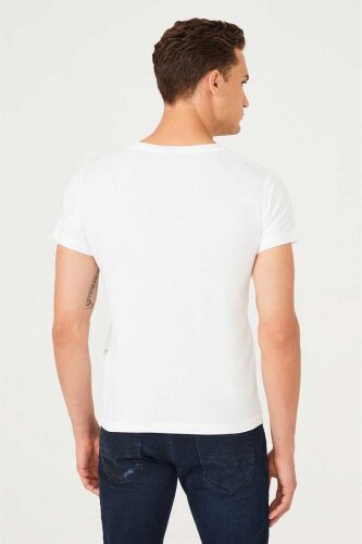 Erkek Bisiklet Yaka T-Shirt - 7