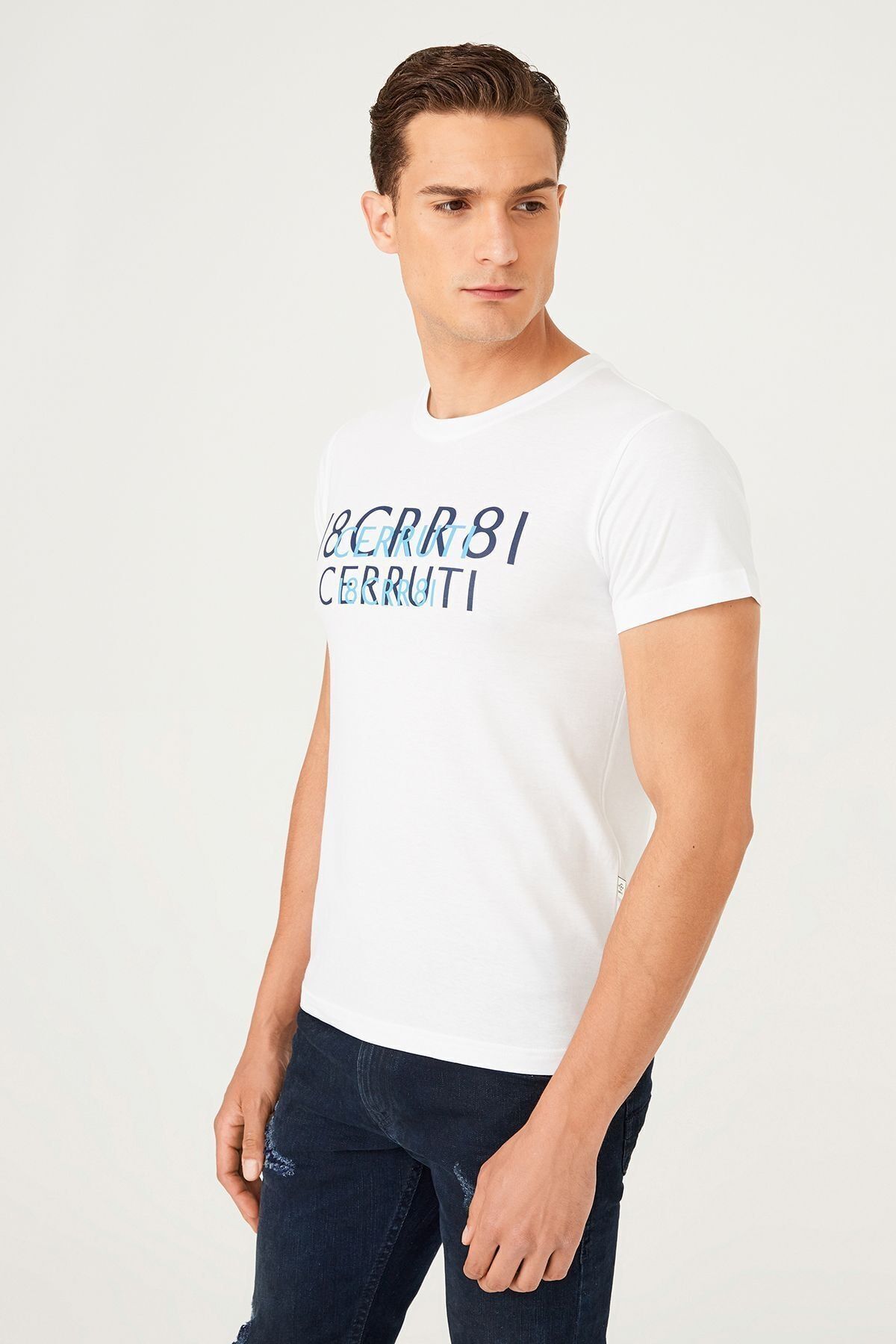 Erkek Bisiklet Yaka T-Shirt - 10