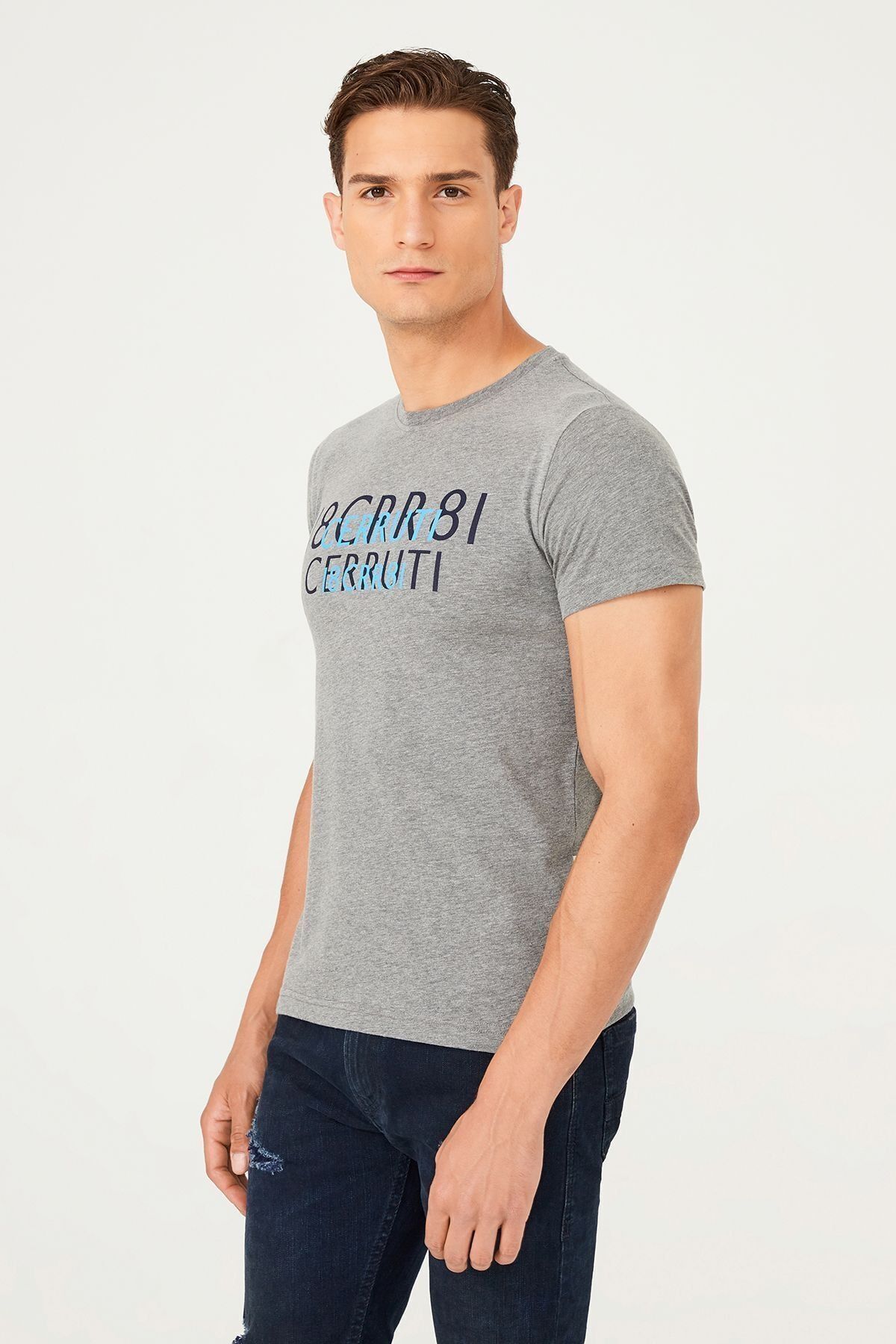 Erkek Bisiklet Yaka T-Shirt - 10