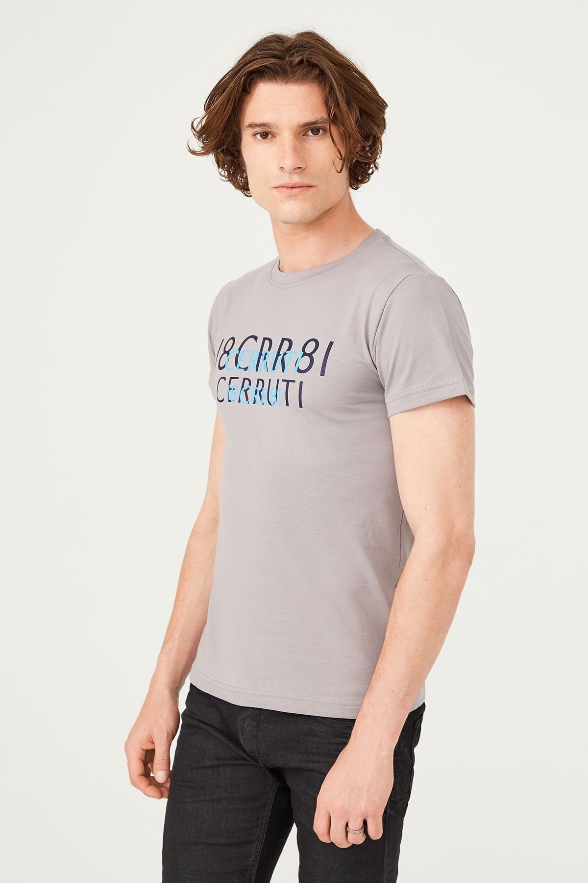 Erkek Bisiklet Yaka T-Shirt - 9