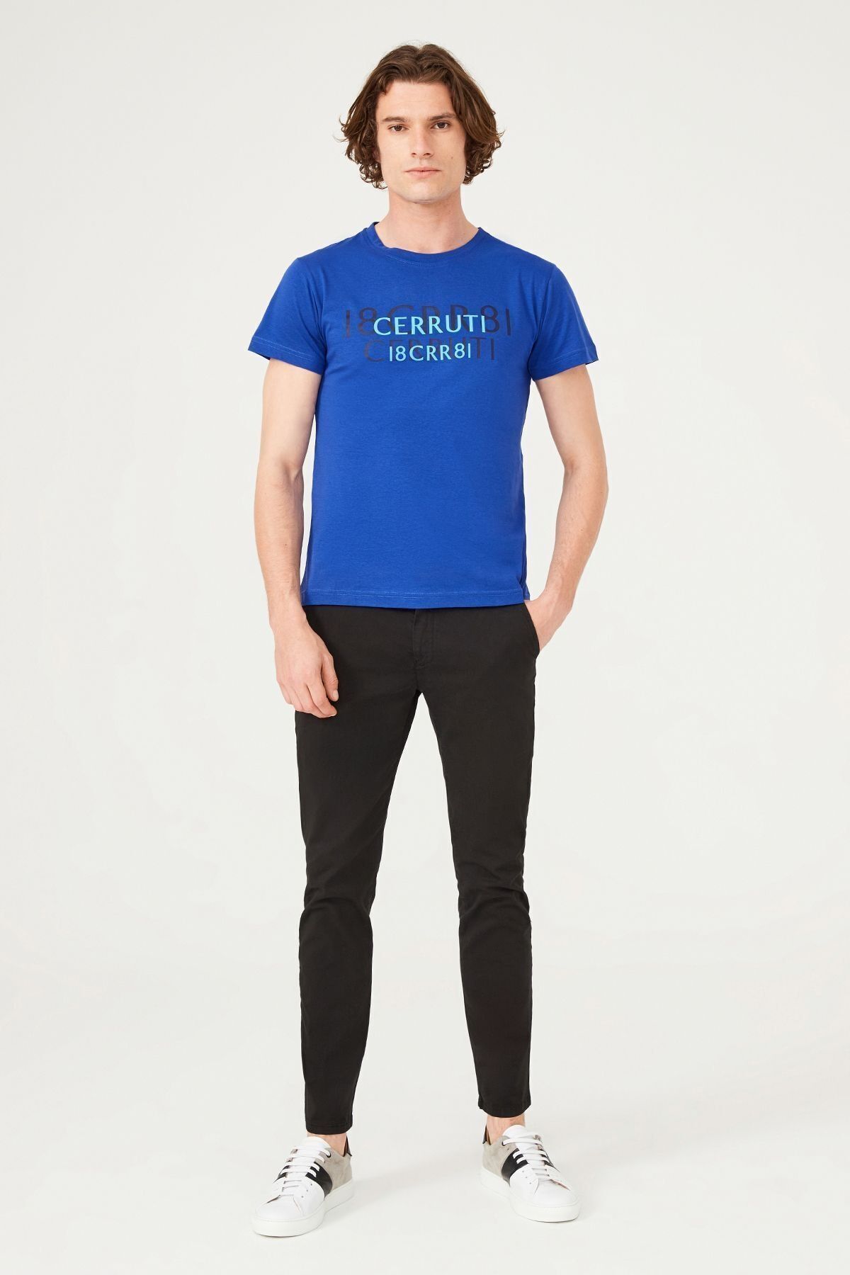 Erkek Bisiklet Yaka T-Shirt - 11