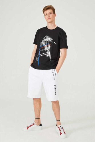 Erkek Bisiklet Yaka T-Shirt - Les Hommes