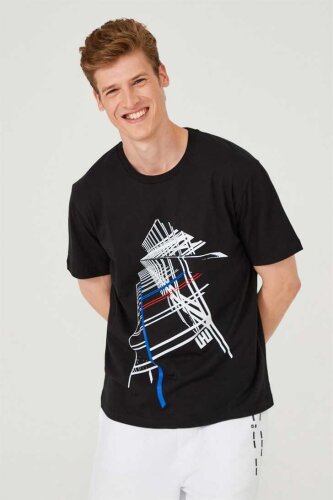 Erkek Bisiklet Yaka T-Shirt - 3