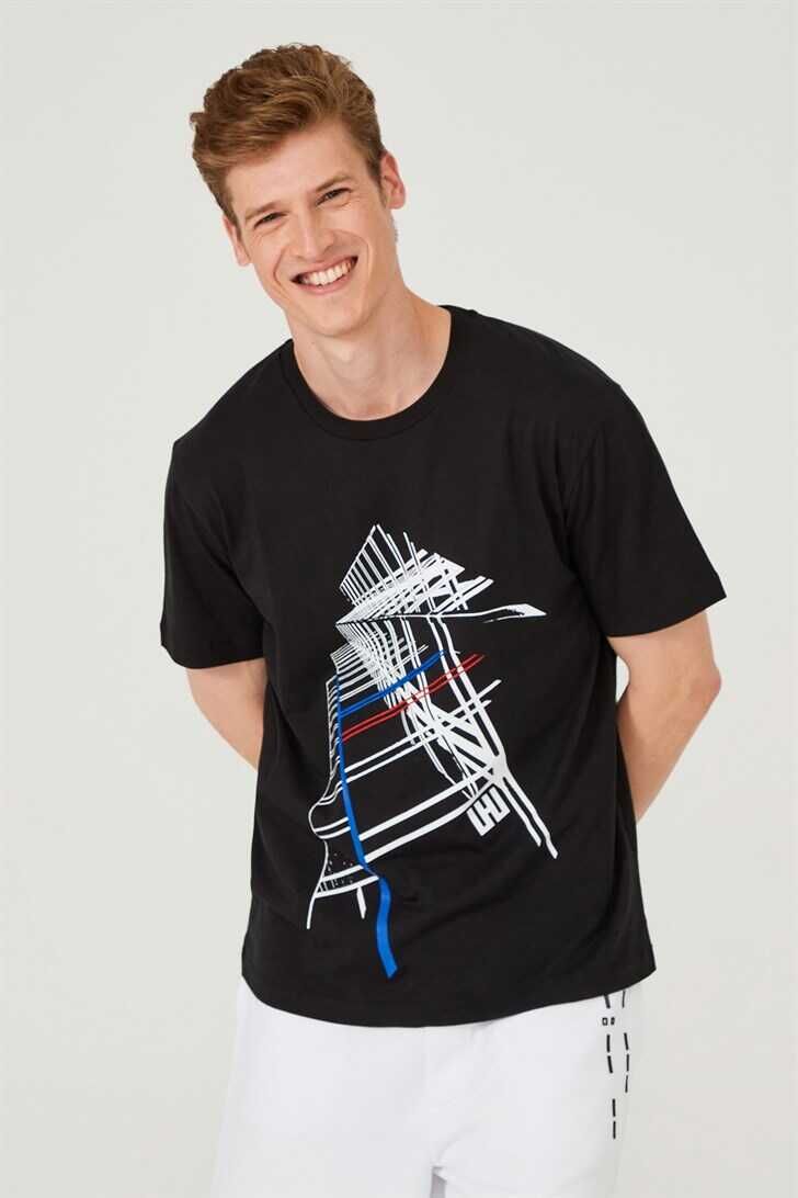 Erkek Bisiklet Yaka T-Shirt - 3