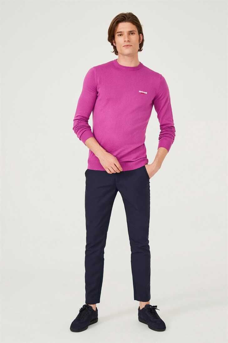 Erkek Bisiklet Yaka Triko Kazak - 4