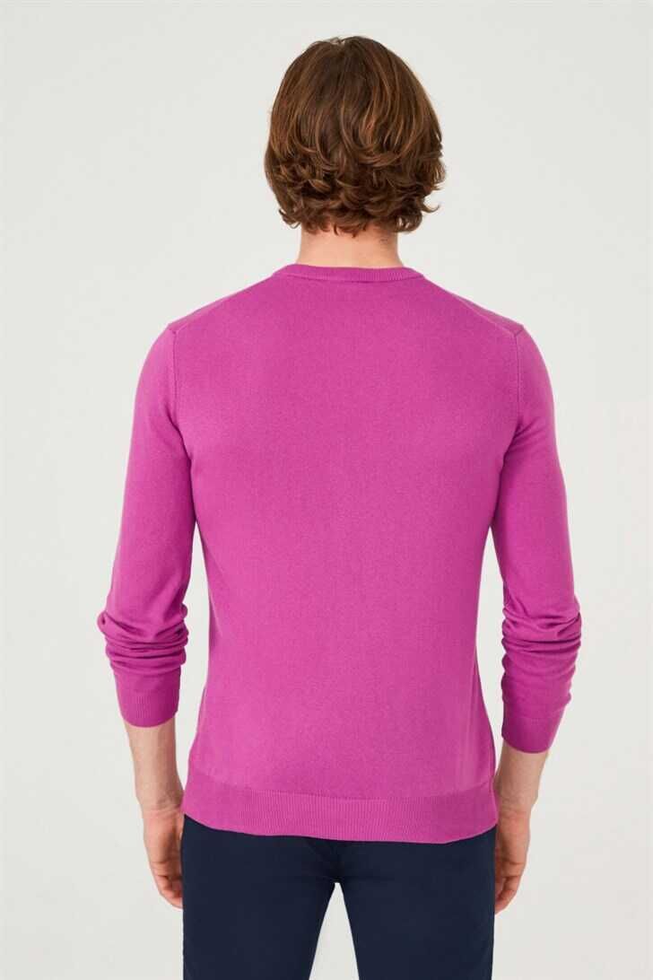 Erkek Bisiklet Yaka Triko Kazak - 6