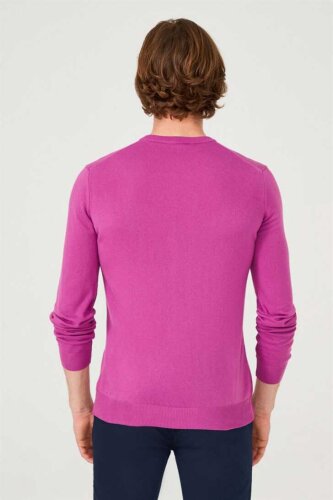 Erkek Bisiklet Yaka Triko Kazak - 7