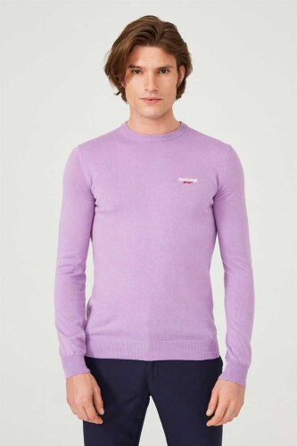 Erkek Bisiklet Yaka Triko Kazak - 8