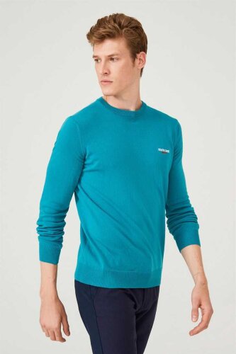 Erkek Bisiklet Yaka Triko Kazak - Roberto Cavalli