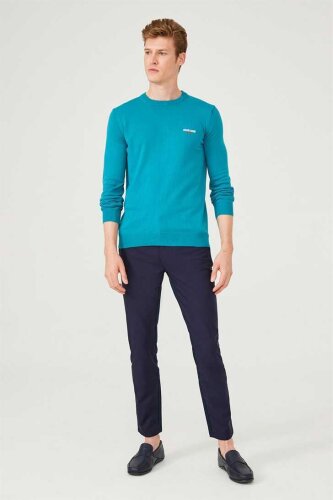 Erkek Bisiklet Yaka Triko Kazak - 3