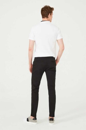 Erkek Dar Paça Chino Pantolon - 4