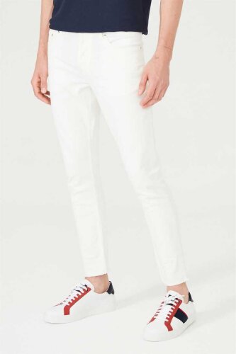 Erkek Dar Paça Jeans - 1