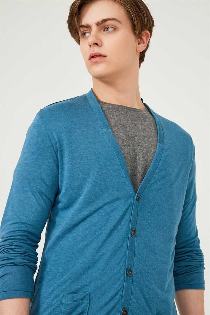 Erkek Düğmeli Hırka - 1