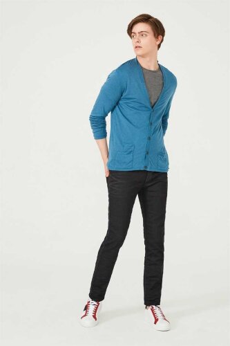 Erkek Düğmeli Hırka - 2