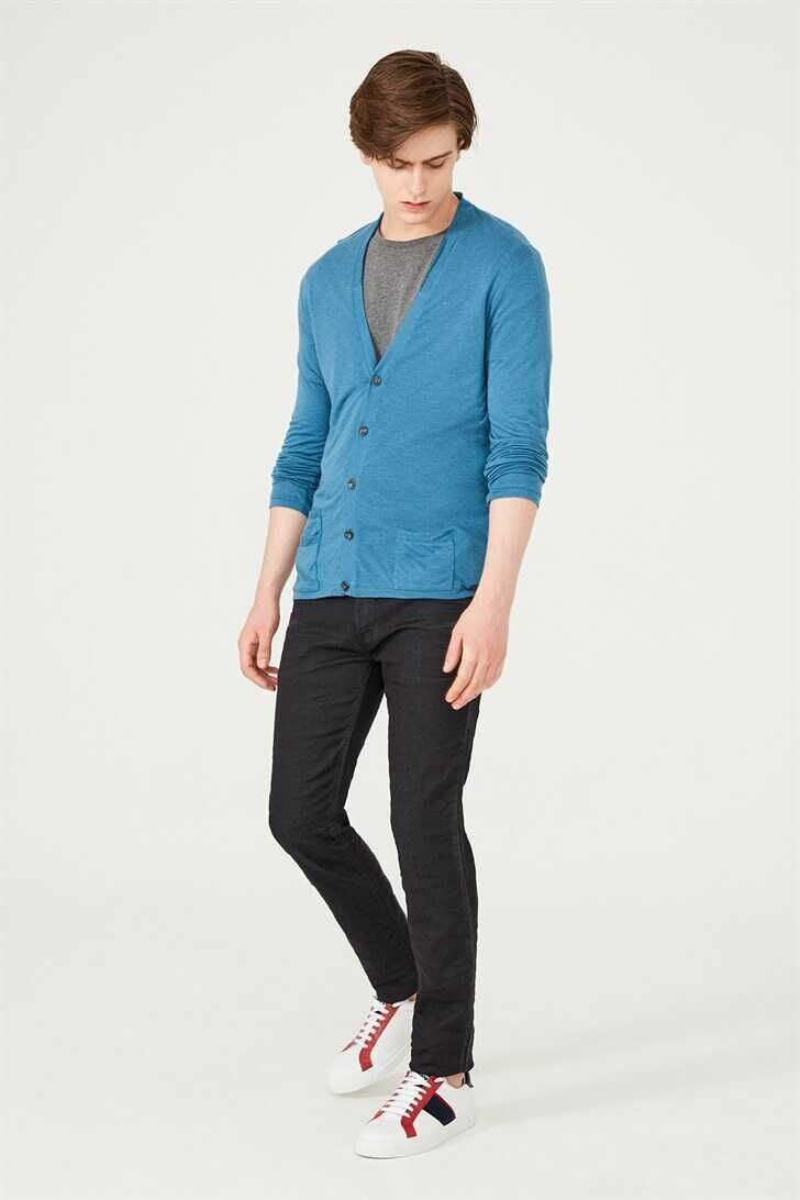 Erkek Düğmeli Hırka - 3