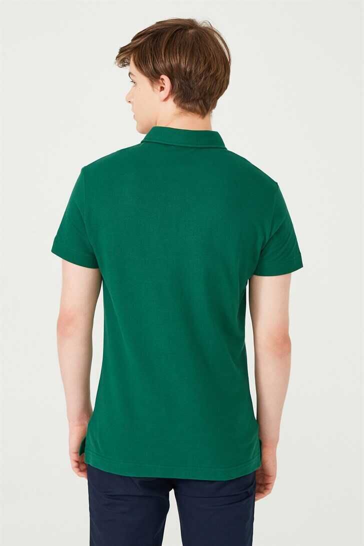 Erkek Slim Fit Polo Yaka T-Shirt - 6