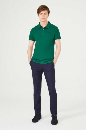 Erkek Slim Fit Polo Yaka T-Shirt - 8