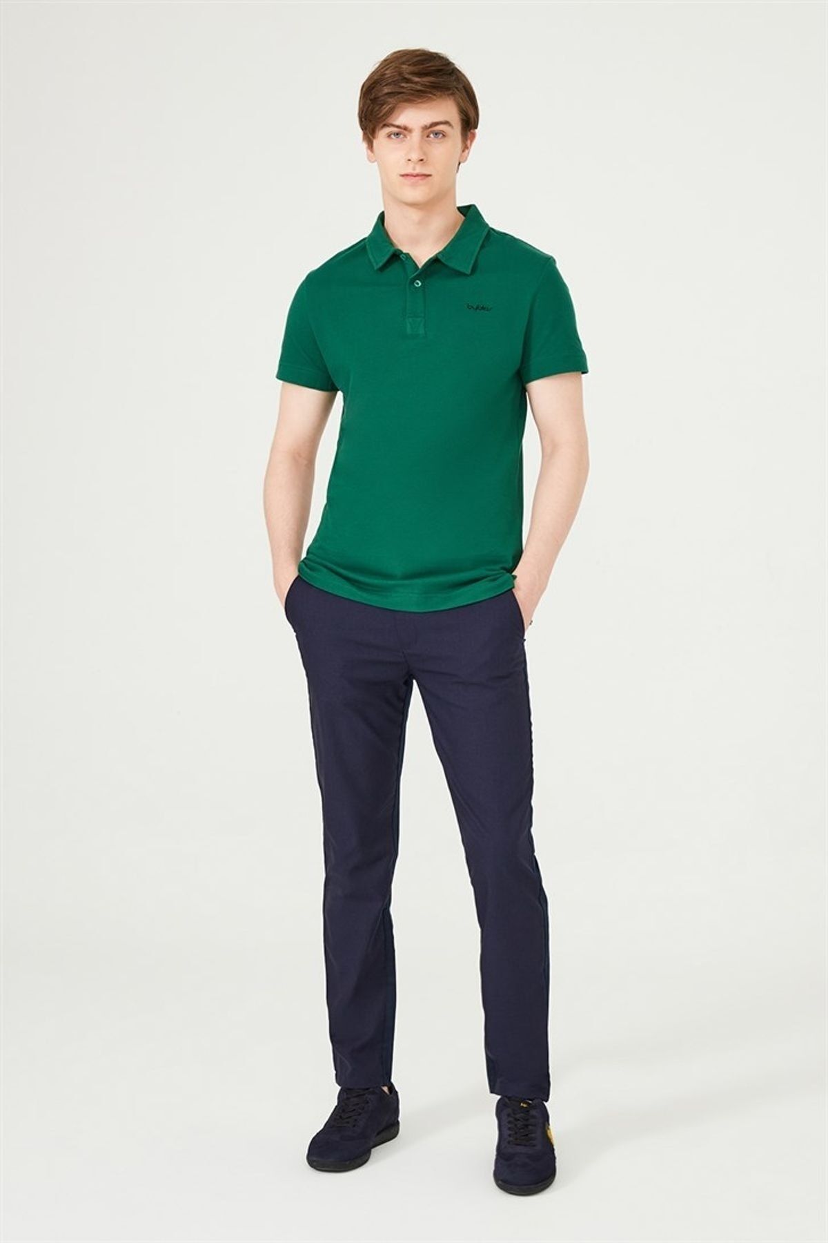 Erkek Slim Fit Polo Yaka T-Shirt - 9