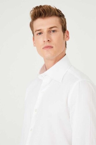 Erkek Slim Fit Uzun Kollu Gömlek - 3