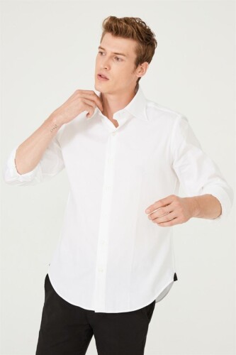 Erkek Slim Fit Uzun Kollu Gömlek - 9