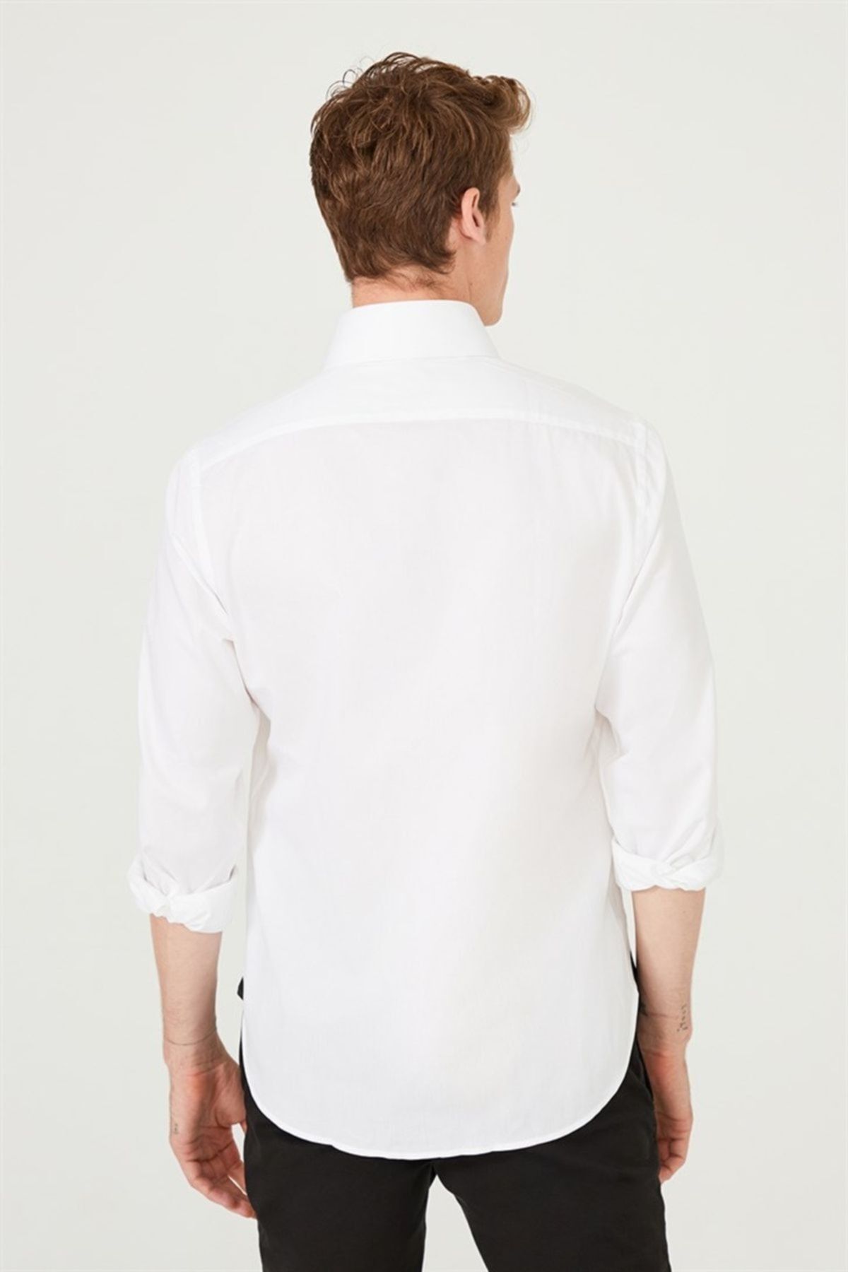 Erkek Slim Fit Uzun Kollu Gömlek - 14