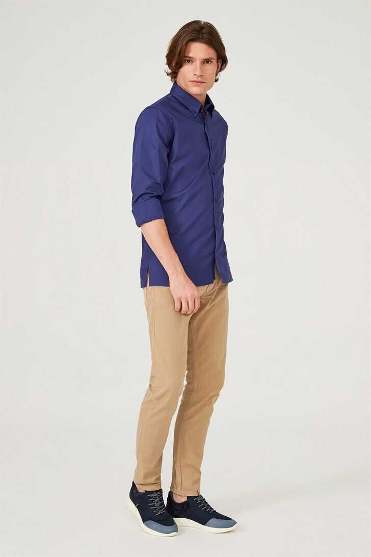 Erkek Uzun Kollu Gömlek - 4