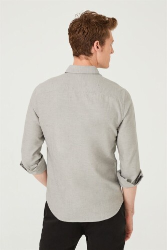 Erkek Uzun Kollu Gömlek - 7