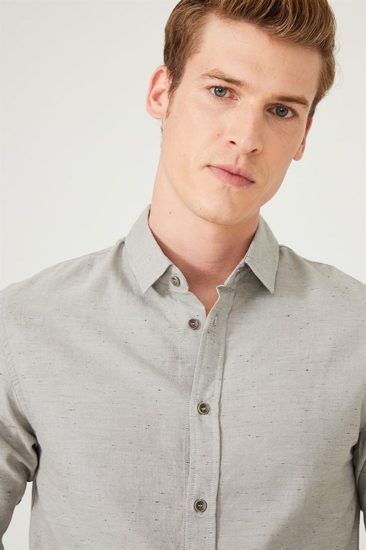 Erkek Uzun Kollu Gömlek - 8