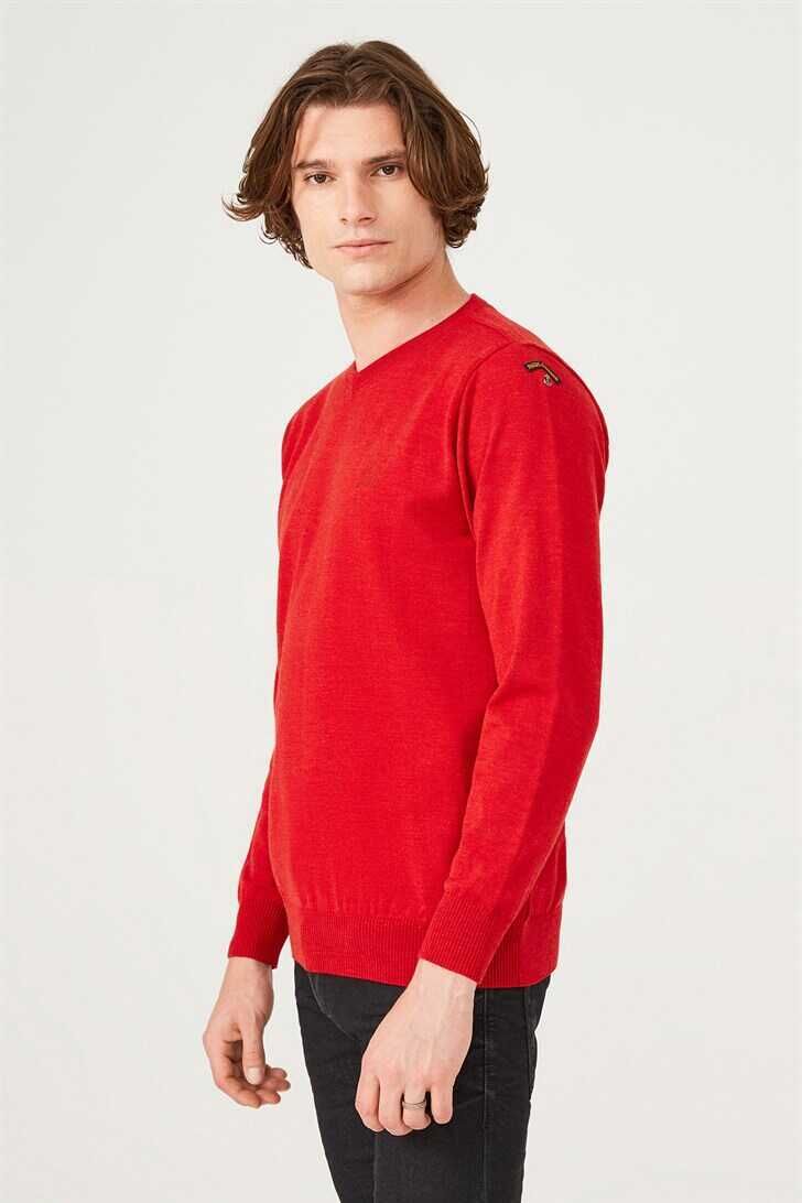 Erkek V Yaka Triko Kazak - 3