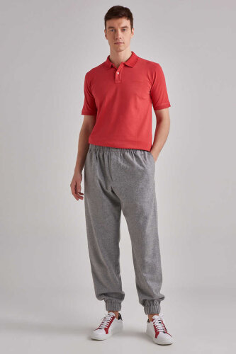 Ermenegildo Zegna Beli Lastikli Erkek Pantolon - 2