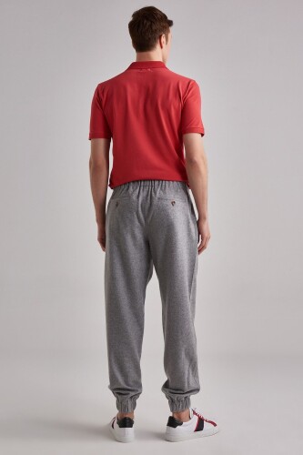 Ermenegildo Zegna Beli Lastikli Erkek Pantolon - 7