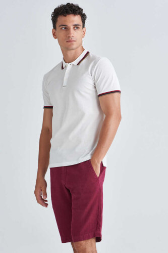 Ermenegildo Zegna Erkek Keten Bermuda Şort - 2