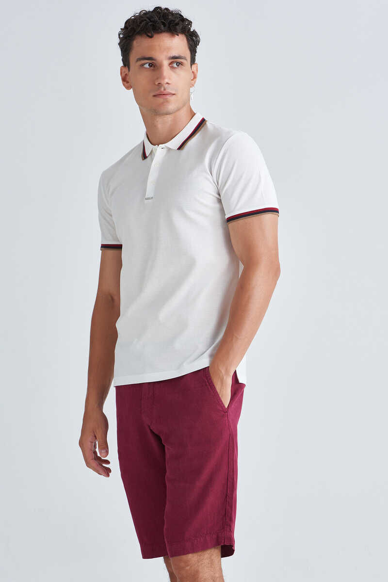 Ermenegildo Zegna Erkek Keten Bermuda Şort - 2